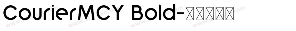CourierMCY Bold字体转换